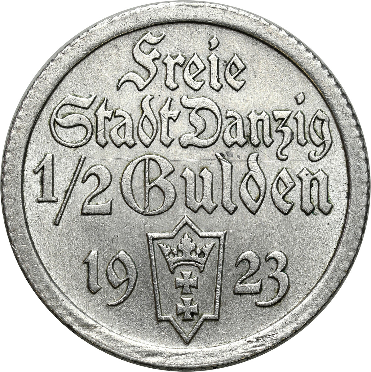 Wolne Miasto Gdańsk/Danzig. 1/2 Guldena 1923, Utrecht